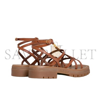 CELINE CLEA TRIOMPHE STRAPPY SANDAL IN CALFSKIN - VEGETAL TANNING 360023778C.04LU